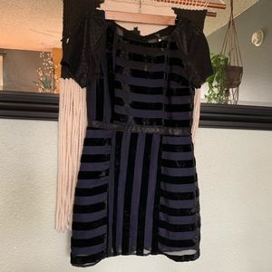 Plenty by Tracy Teese black mixed print mini dress